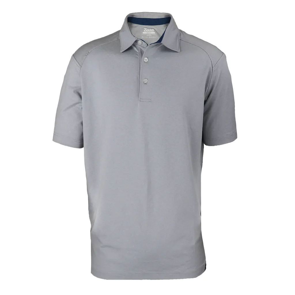 48-Hour Zusa Men's Cloud Grey Heather Itasca Polo