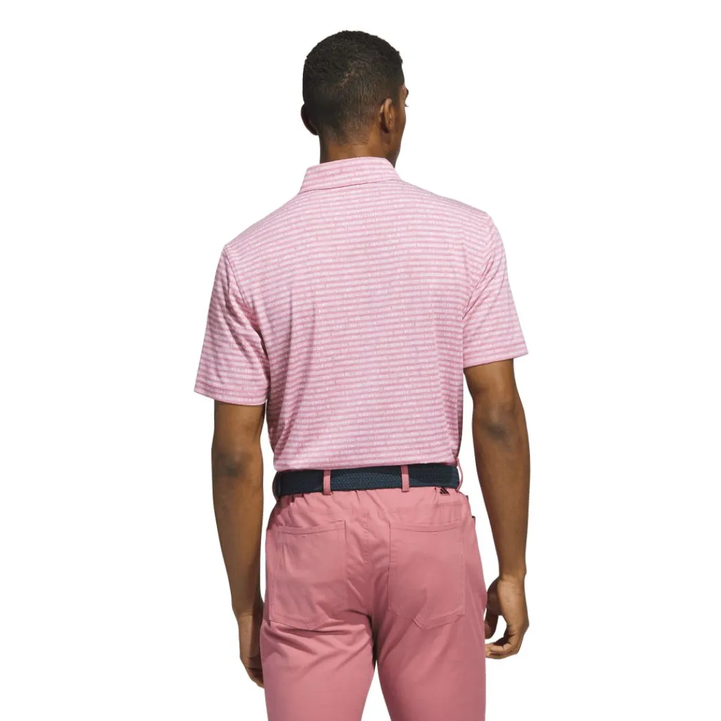 adidas GO-TO Striped Golf Men's Polo Shirt