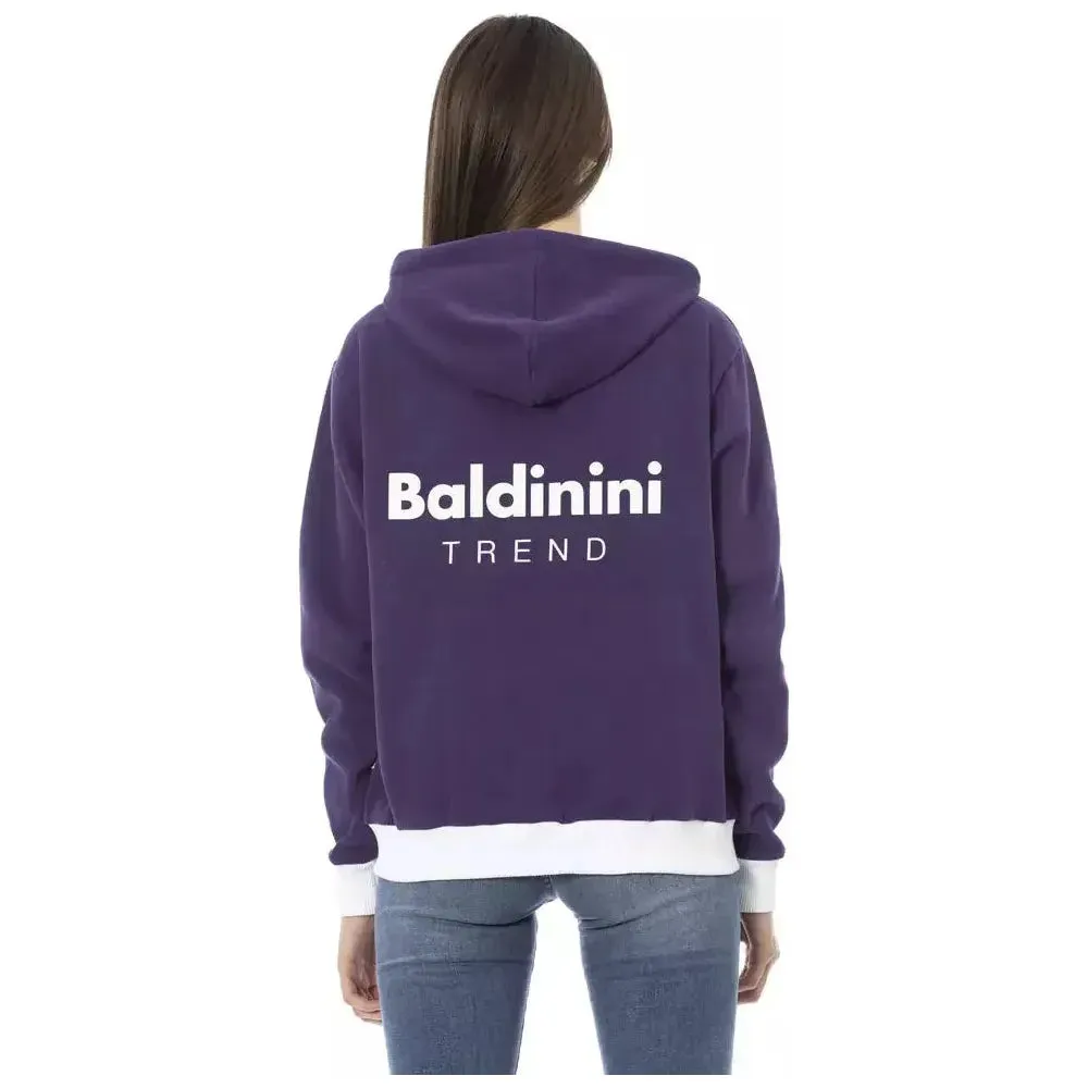 Baldinini Trend Purple Cotton Women Sweater