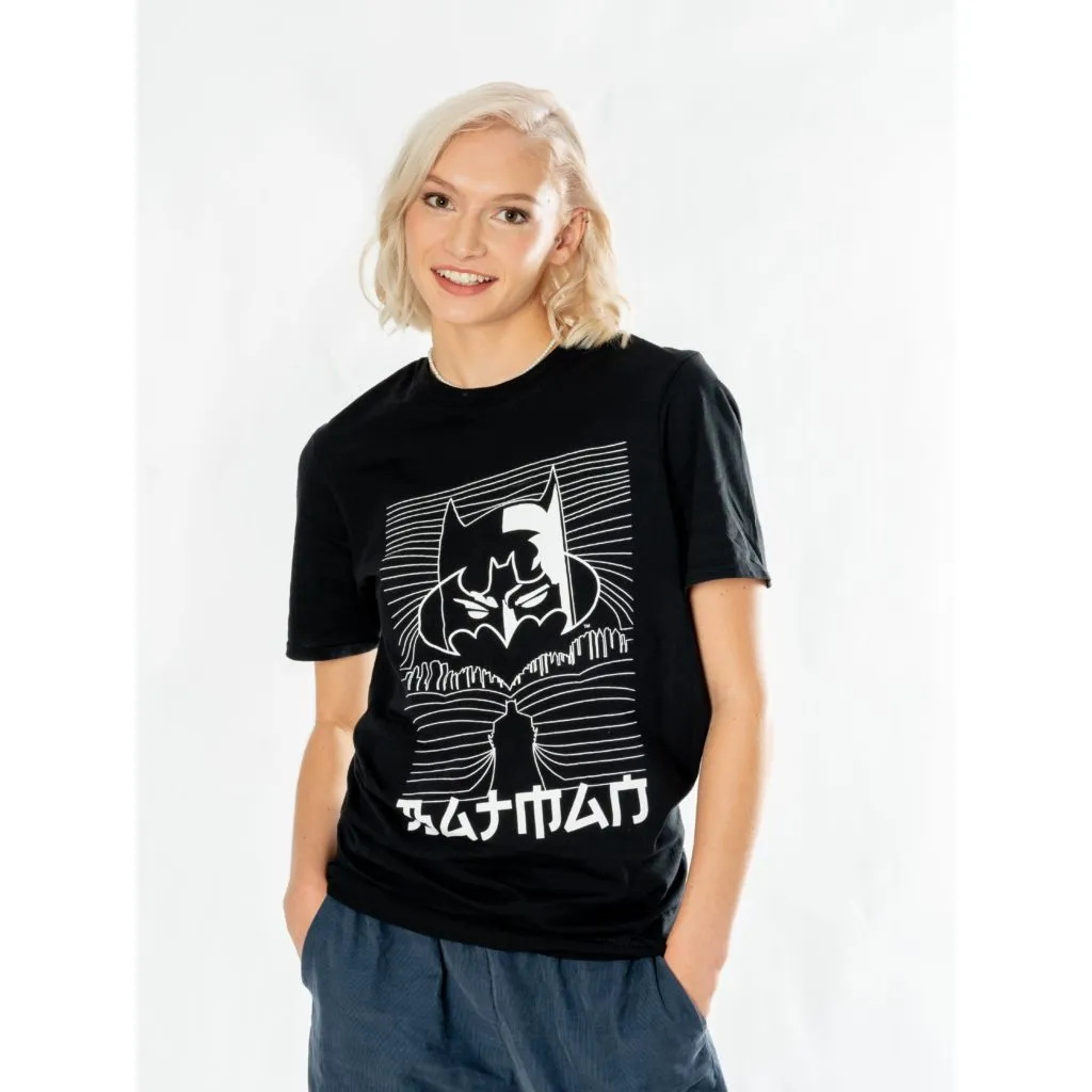 Batman Black Adult Anime City T-Shirt DC