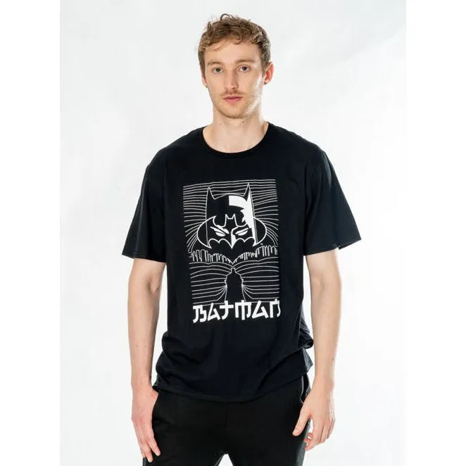 Batman Black Adult Anime City T-Shirt DC