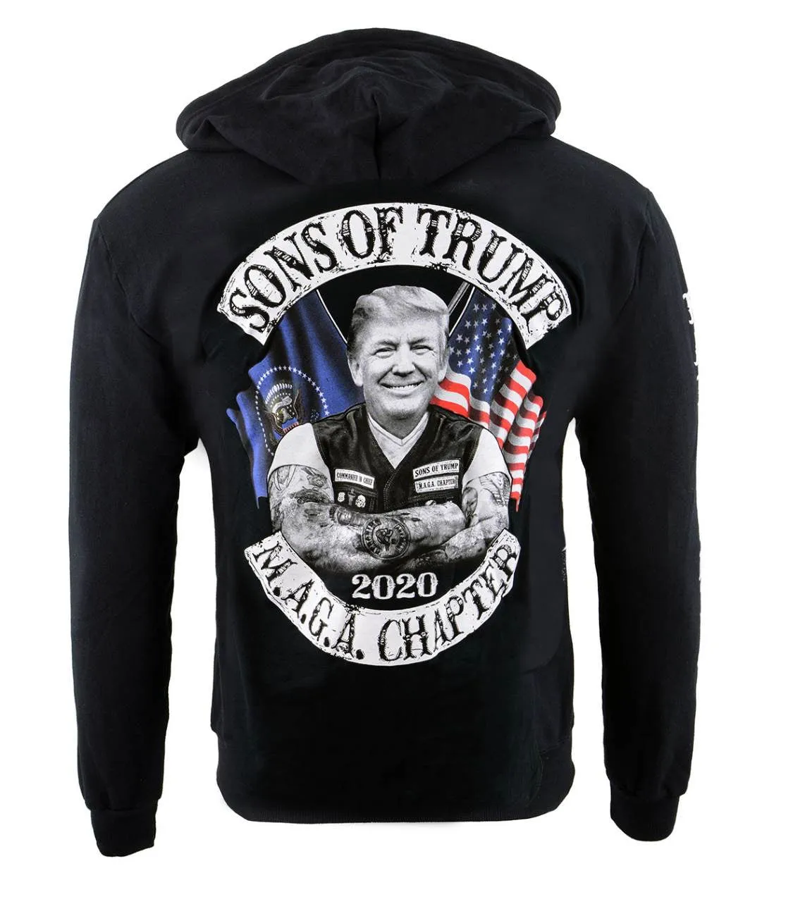 Biker Clothing Co. BCC118007 Men's Black 'Sons of Trump' Motorcycle