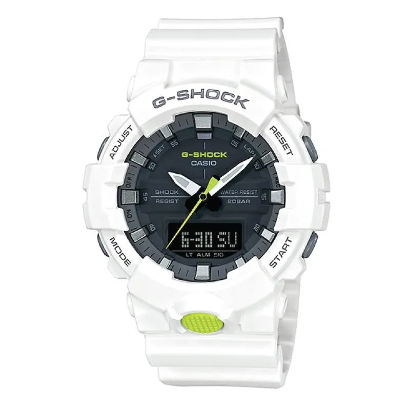 Casio G-Shock GA-800 Analog-Digital White Resin Strap Watch GA800SC-7A GA-800SC-7A