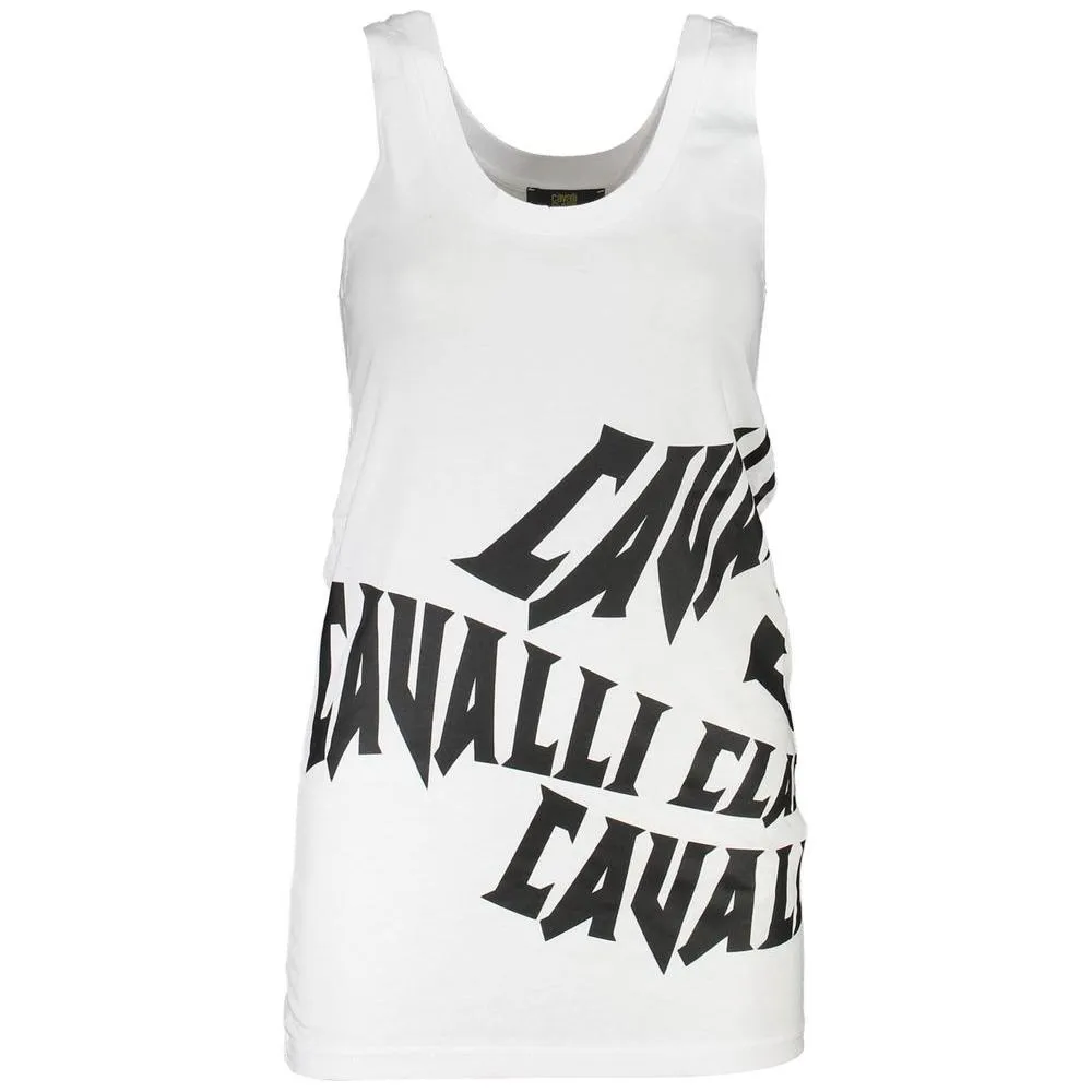 Cavalli Class White Cotton Women Top