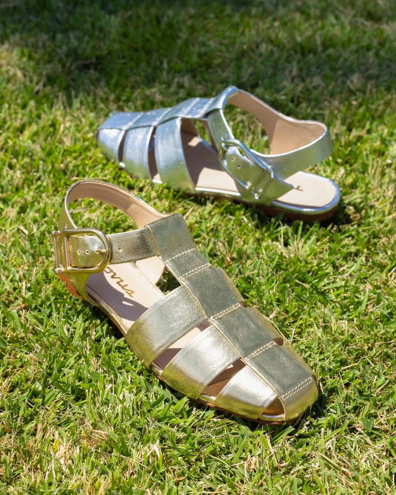 Chiara Gold Leather