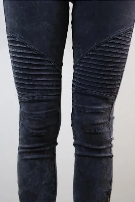 Cool High Waisted Ankle Zipper Skinny Pants Trousers