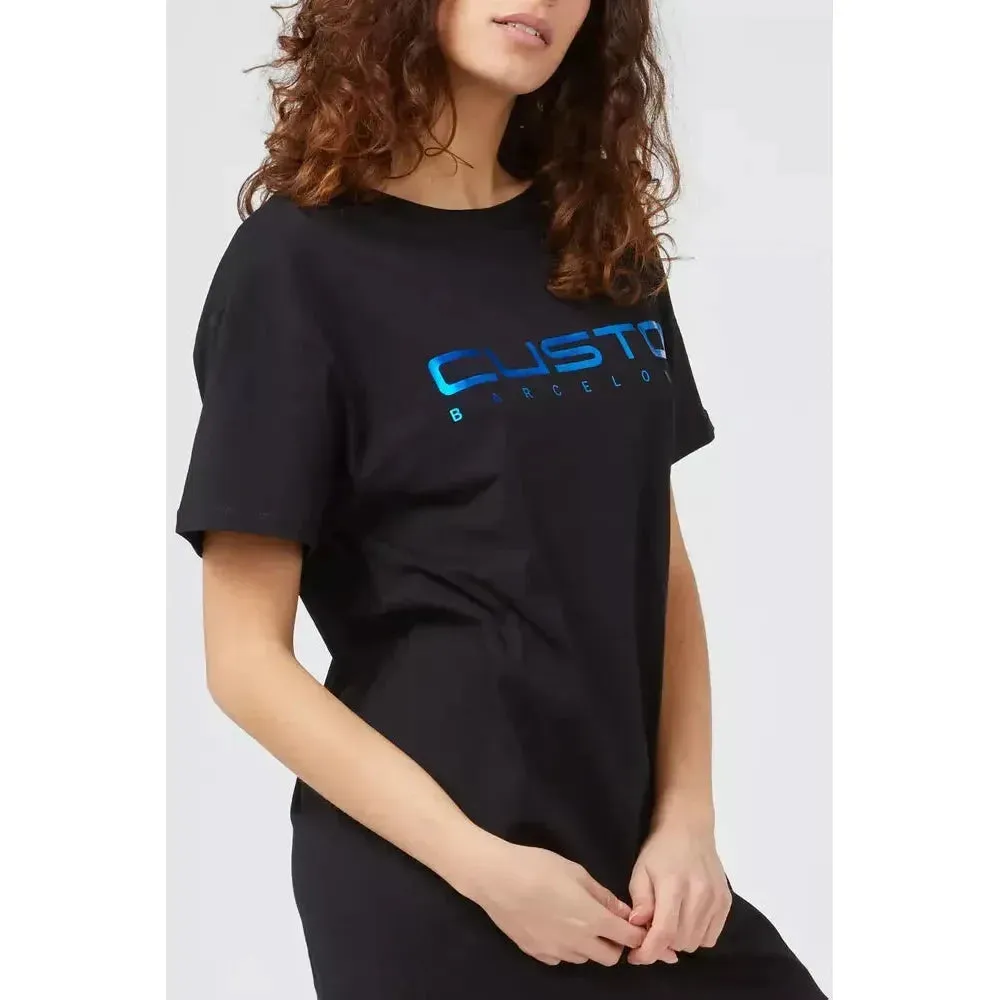 Custo Barcelona Blue Cotton Women T-Shirt