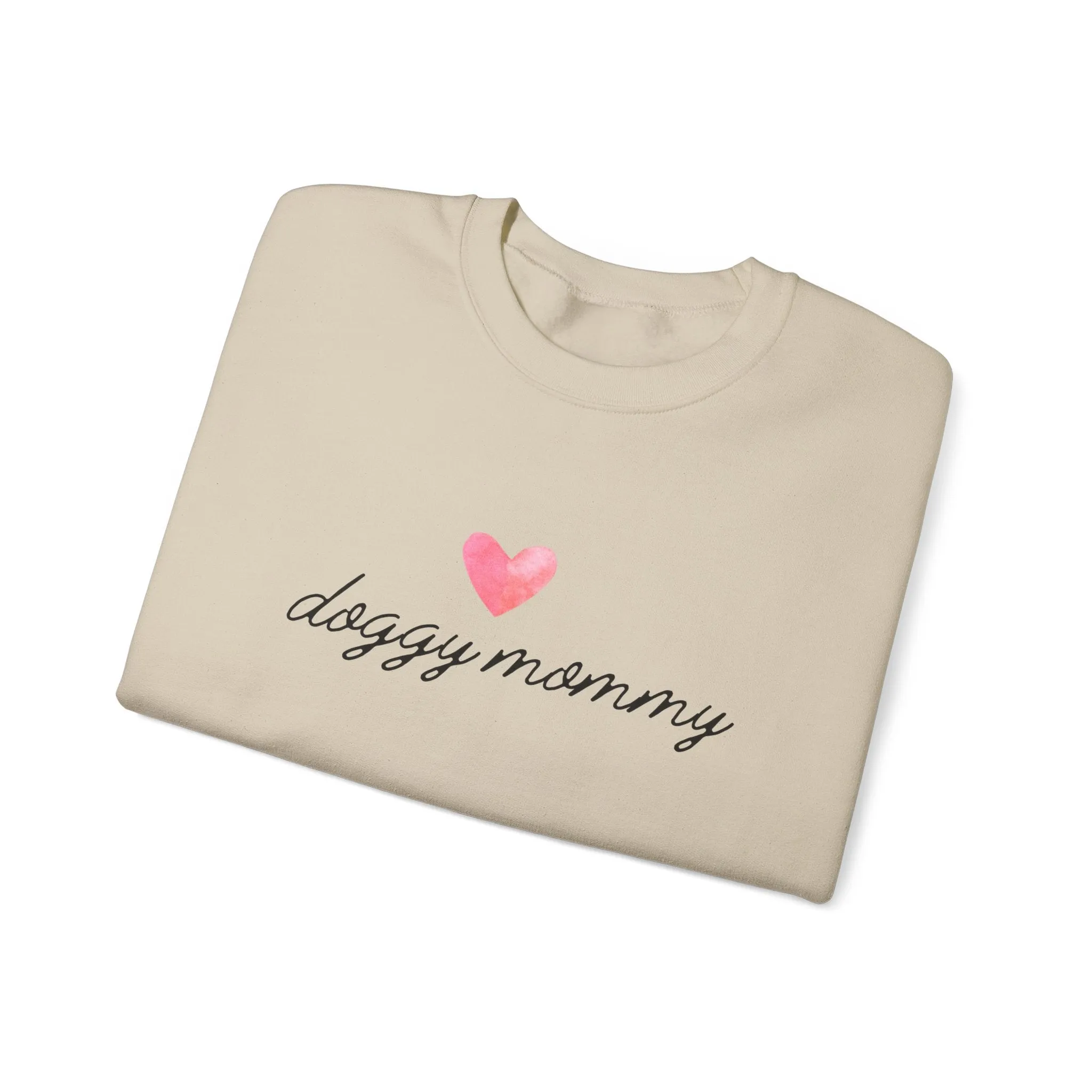 Doggy Mommy Classic Crewneck Sweatshirt with Heart Dog Lovers Gift