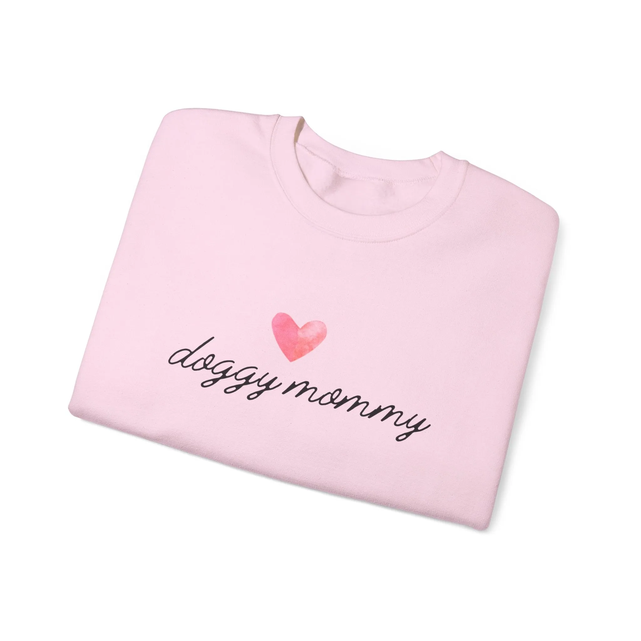 Doggy Mommy Classic Crewneck Sweatshirt with Heart Dog Lovers Gift