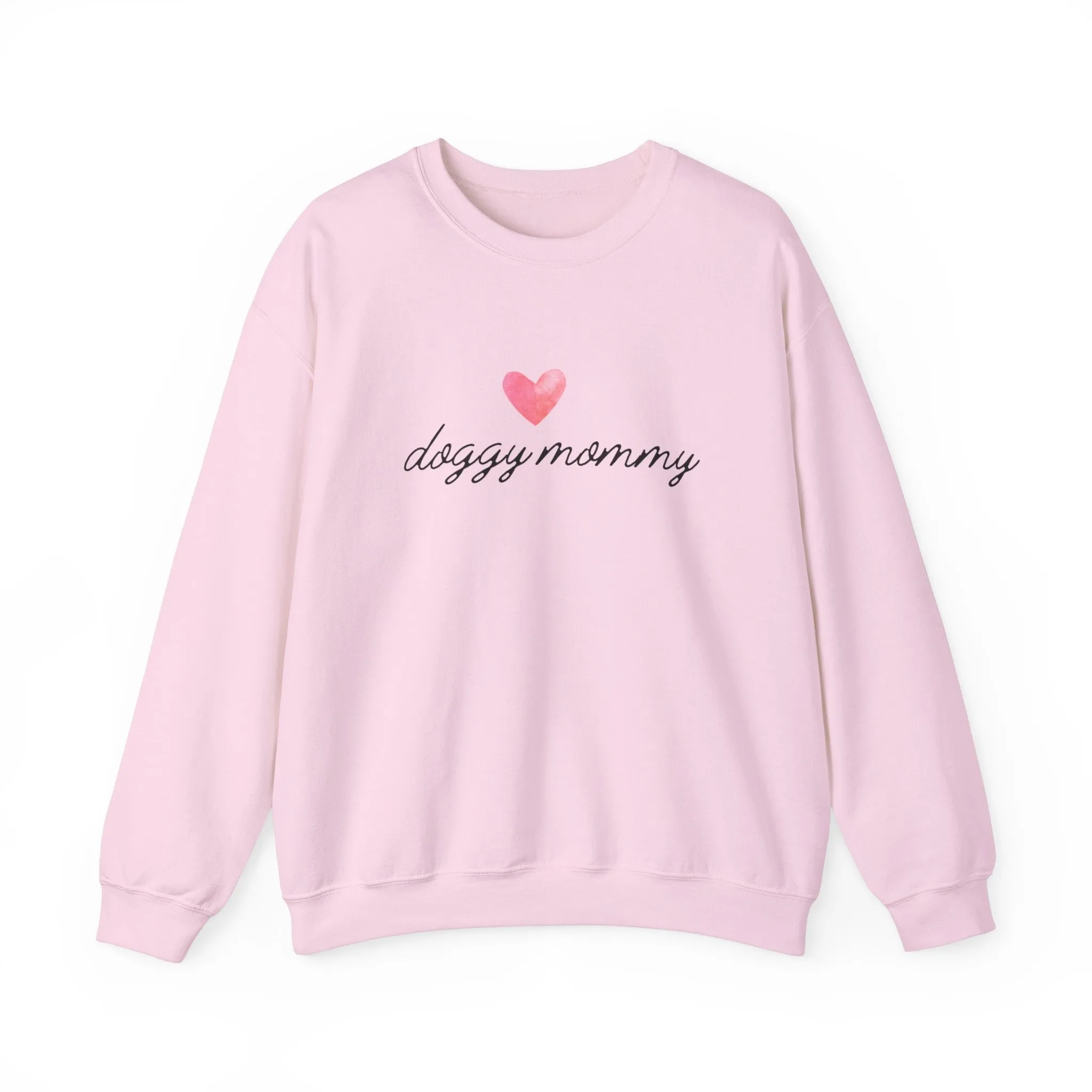 Doggy Mommy Classic Crewneck Sweatshirt with Heart Dog Lovers Gift