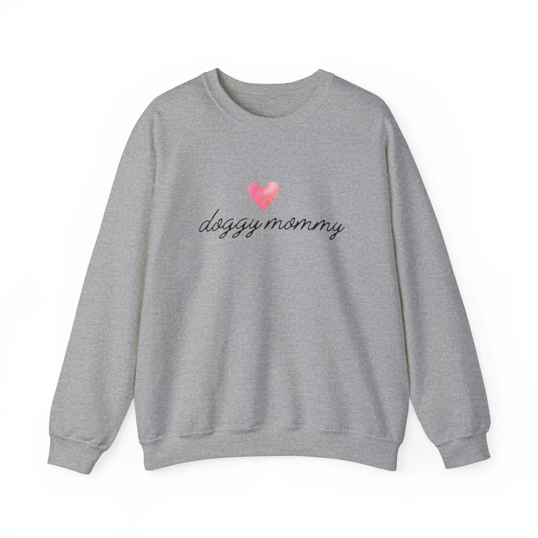 Doggy Mommy Classic Crewneck Sweatshirt with Heart Dog Lovers Gift