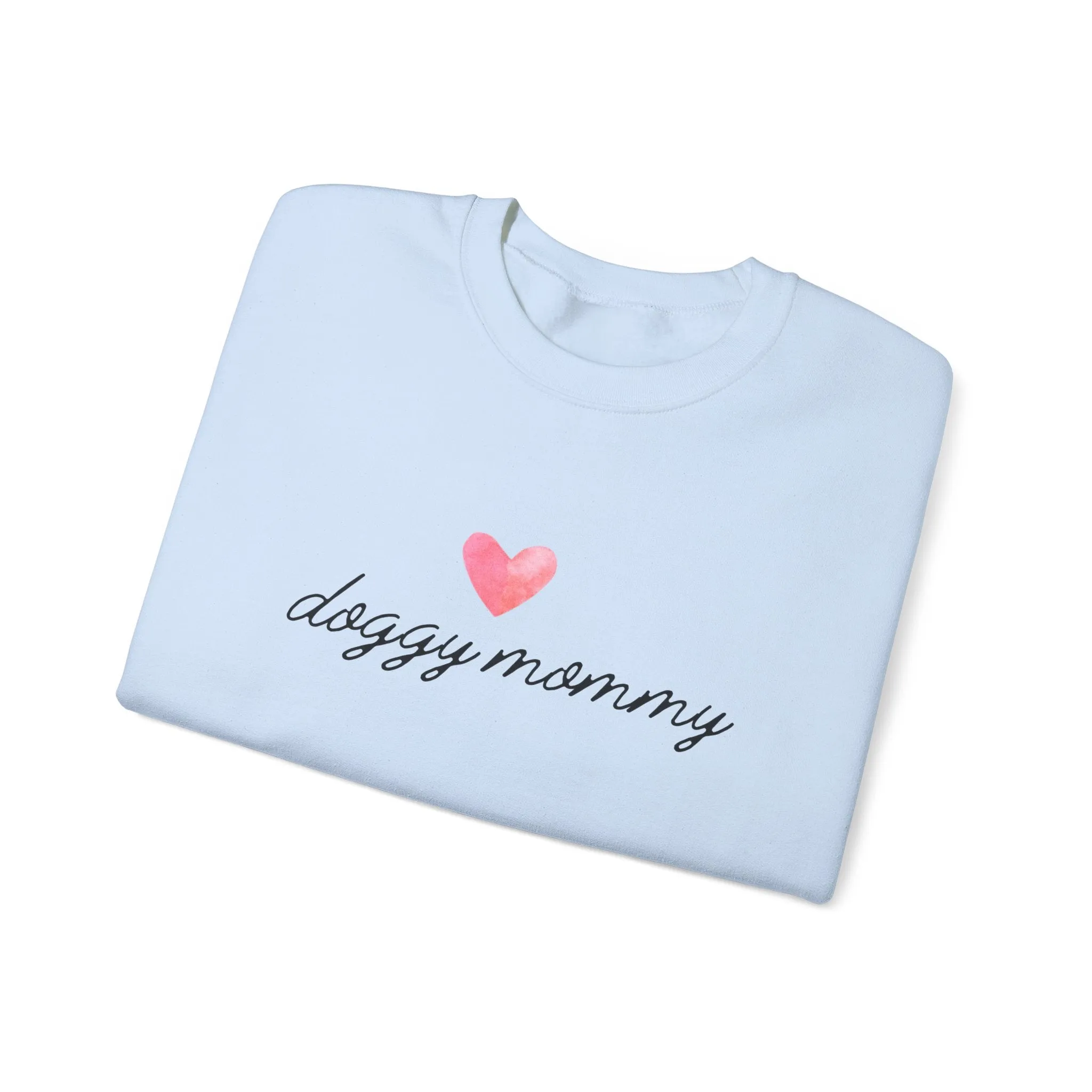 Doggy Mommy Classic Crewneck Sweatshirt with Heart Dog Lovers Gift