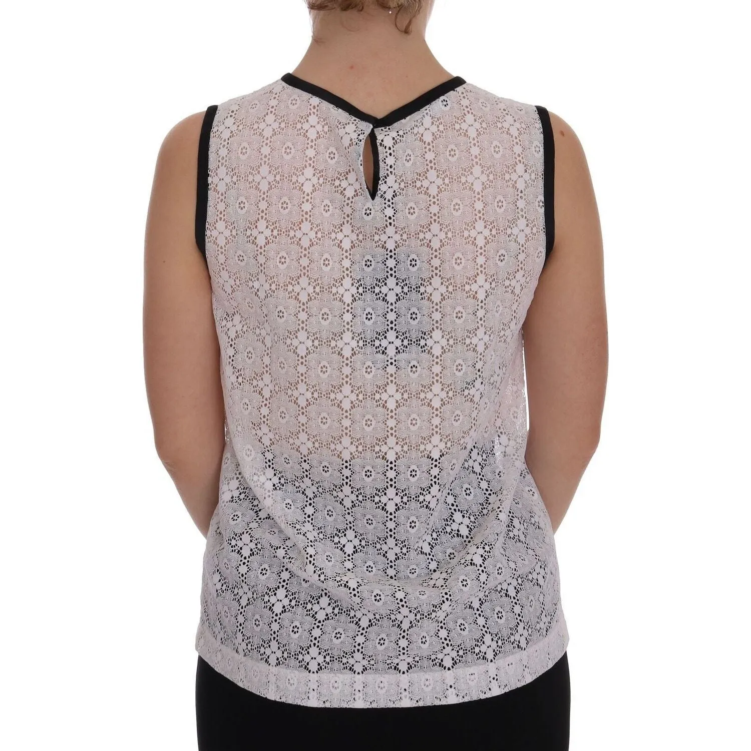 Dolce & Gabbana Elegant White Nylon Tank Top