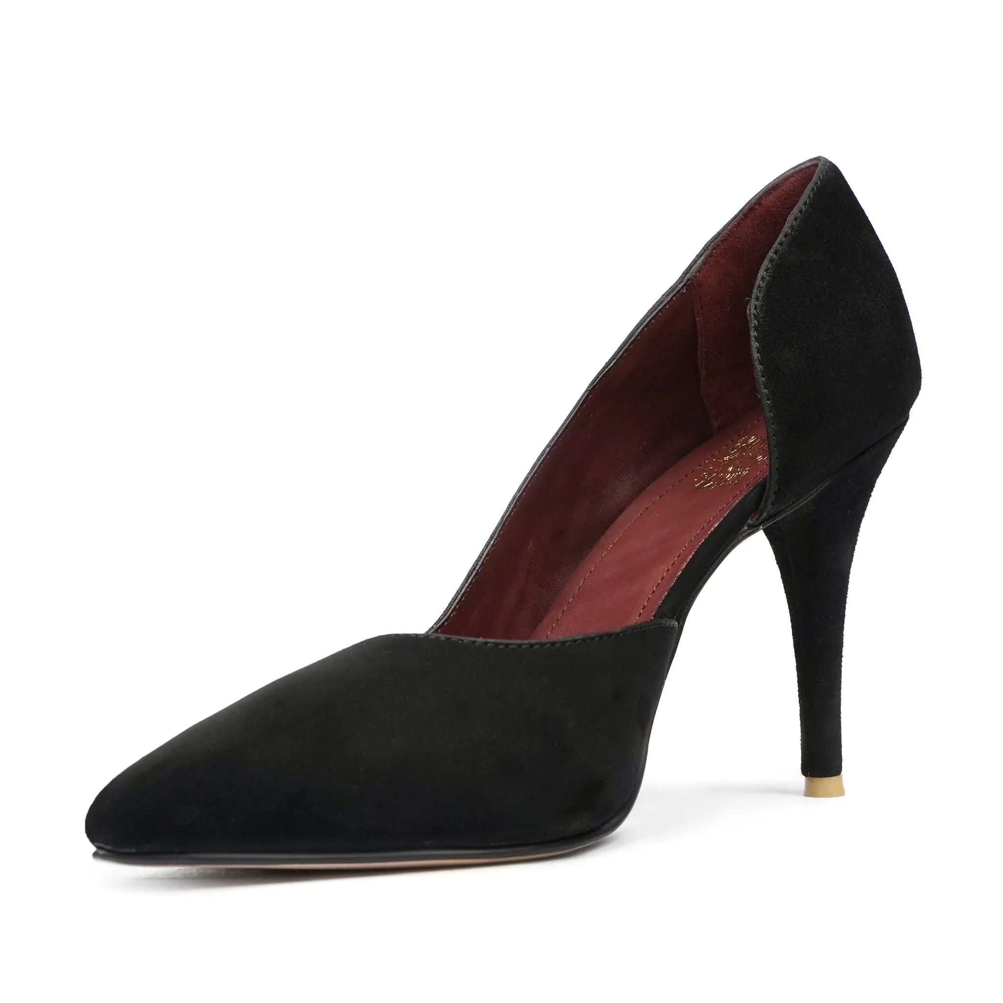 Dolce - Ladies Black Kid Suede Heels