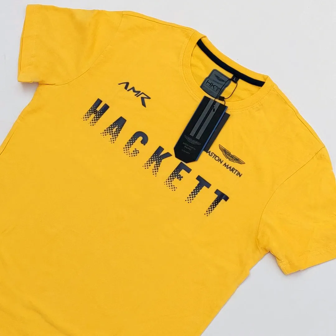 HK - Men 'Yellow' Hackett Printed T-Shirt HK689