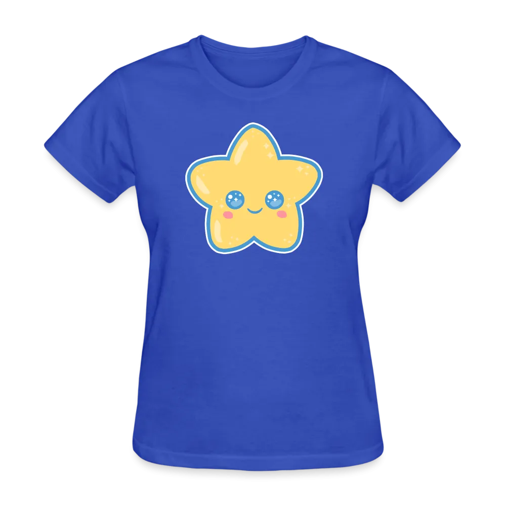 Kawaii Star Women's Royal Blue T-Shirt