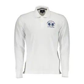 La Martina Elegant Long-Sleeved Polo with Contrast Detailing