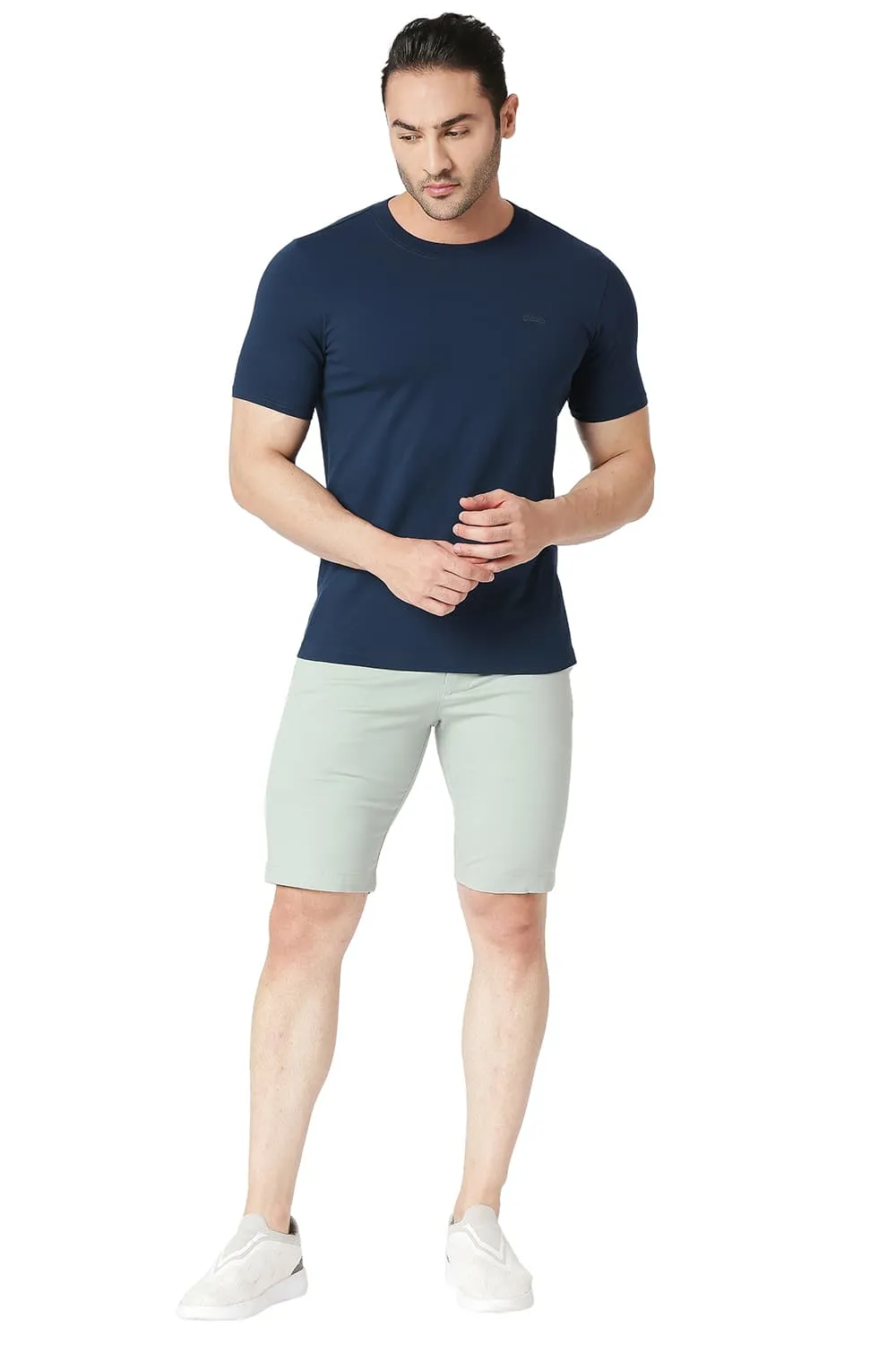 Muscle Fit Cotton Stretch Crew T-shirt