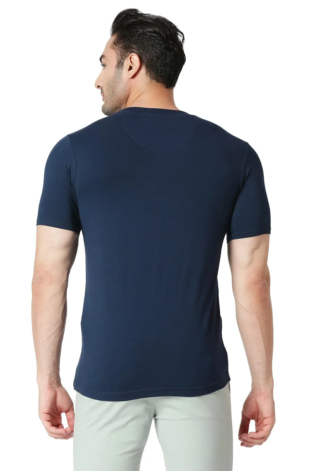 Muscle Fit Cotton Stretch Crew T-shirt