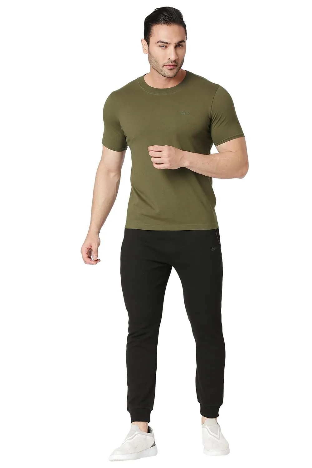 Muscle Fit Cotton Stretch Crew T-shirt