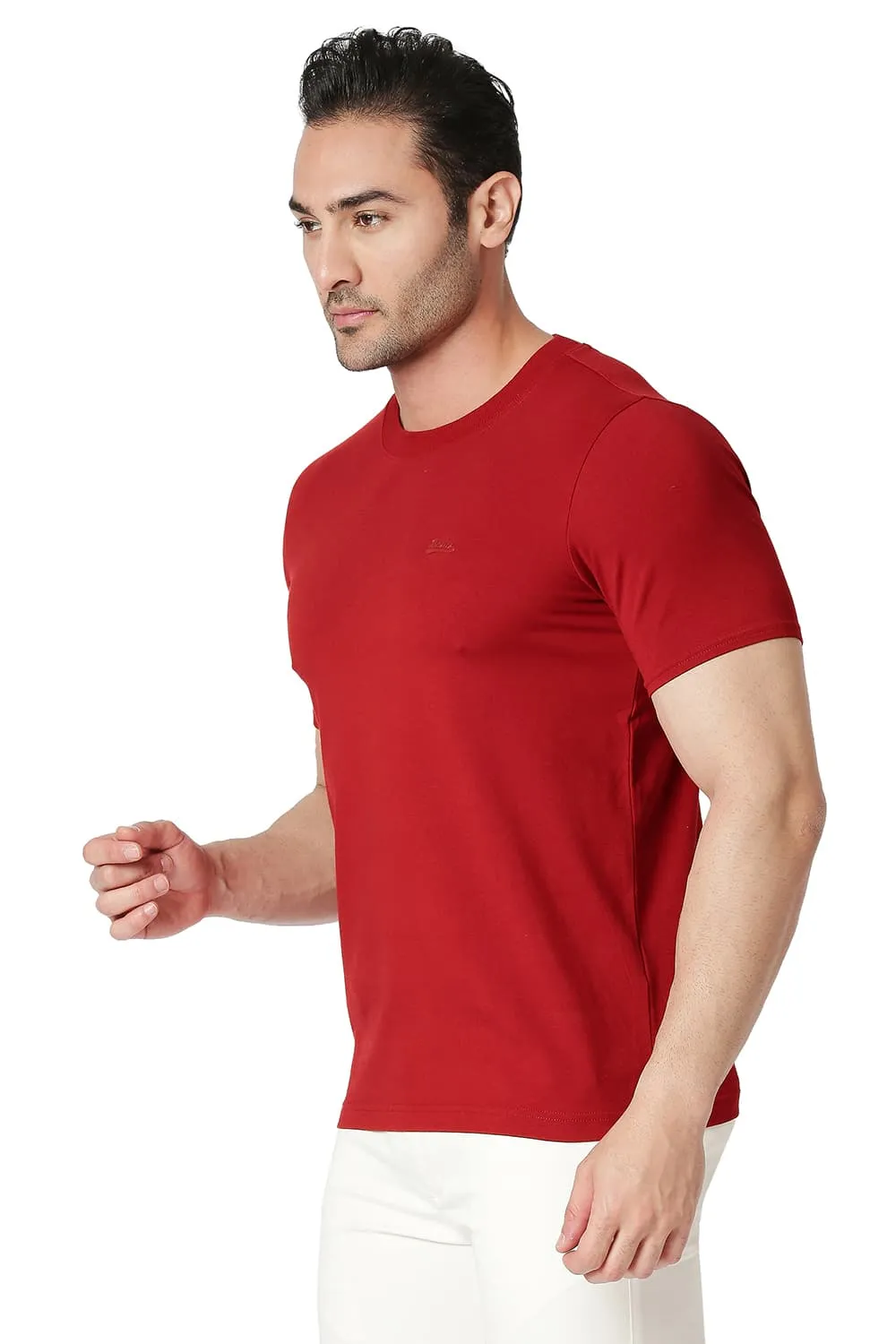 Muscle Fit Cotton Stretch Crew T-shirt