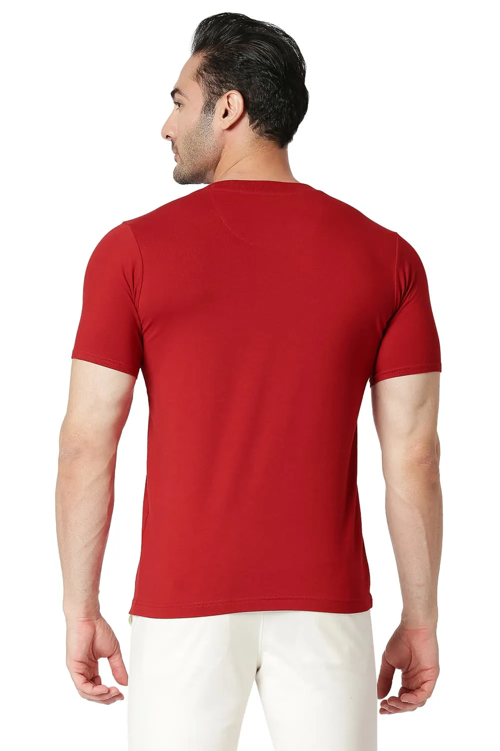 Muscle Fit Cotton Stretch Crew T-shirt