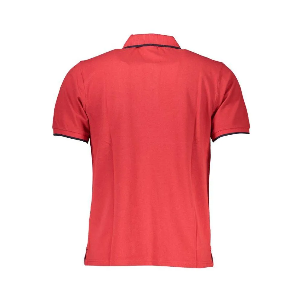 North Sails Red Cotton Polo Shirt