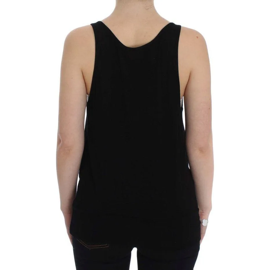 PLEIN SUD Sleek Black Cami Blouse Tank Top