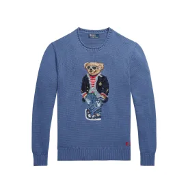 Polo Ralph Lauren (Blue Heaven) Regatta Polo Bear Cotton Mockneck Sweater 710909198001