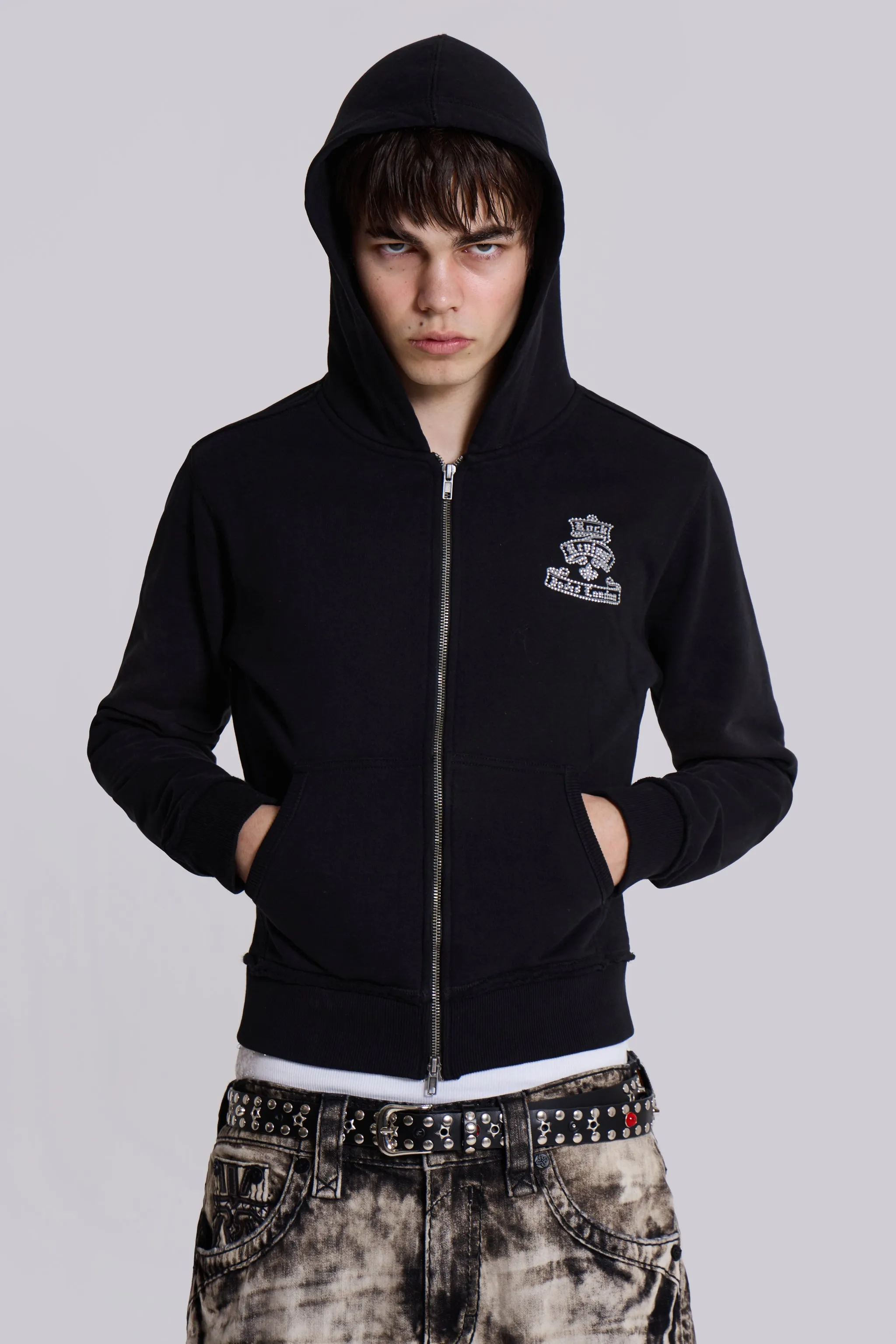 Rock Revival Diamante Mini Monster Hoodie