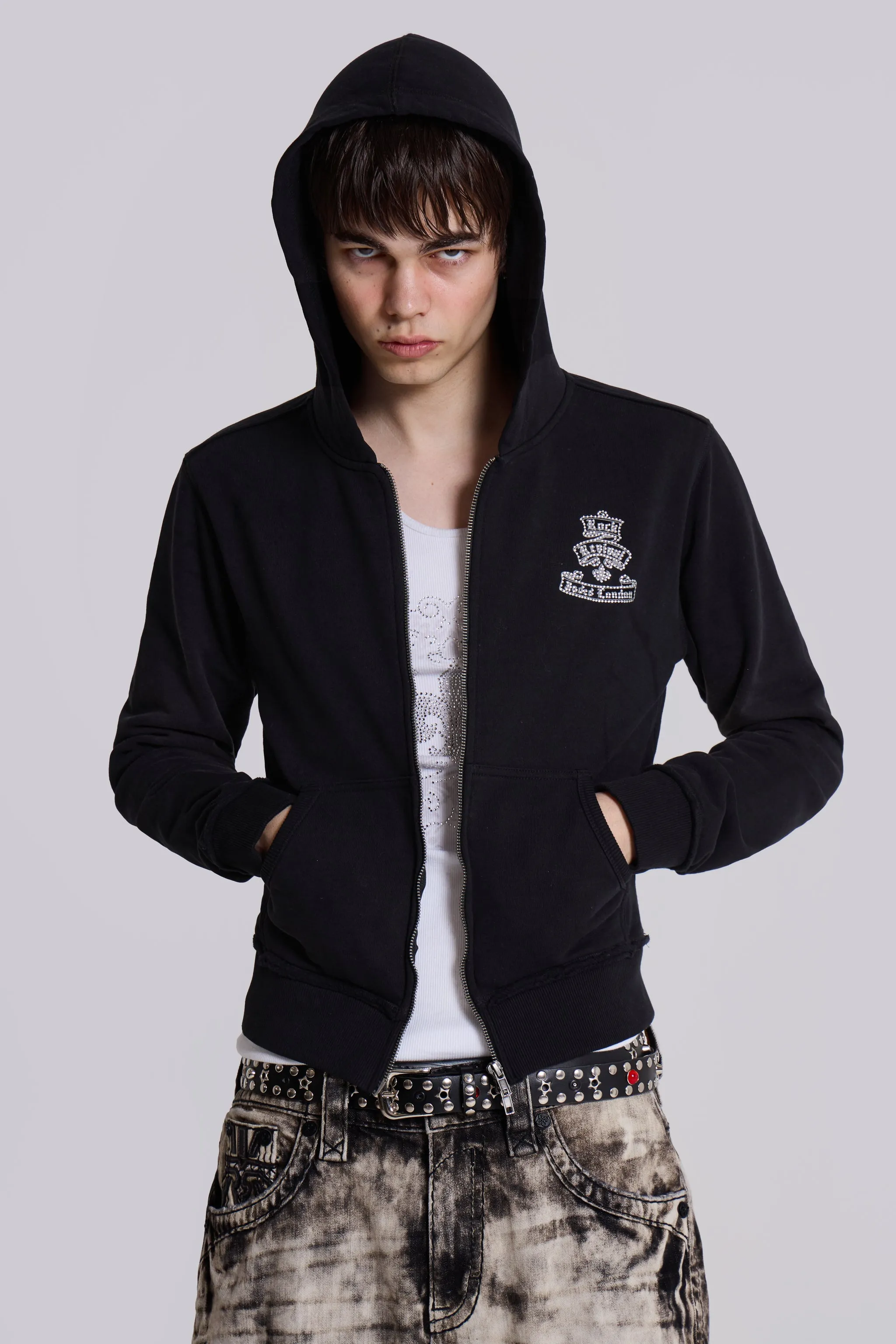 Rock Revival Diamante Mini Monster Hoodie