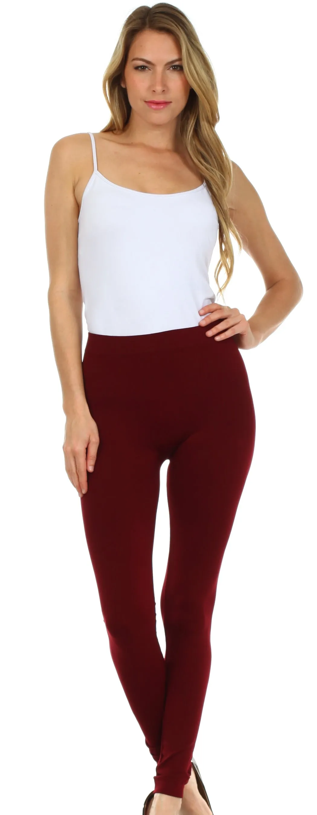 Sakkas Basics Solid Color Leggings