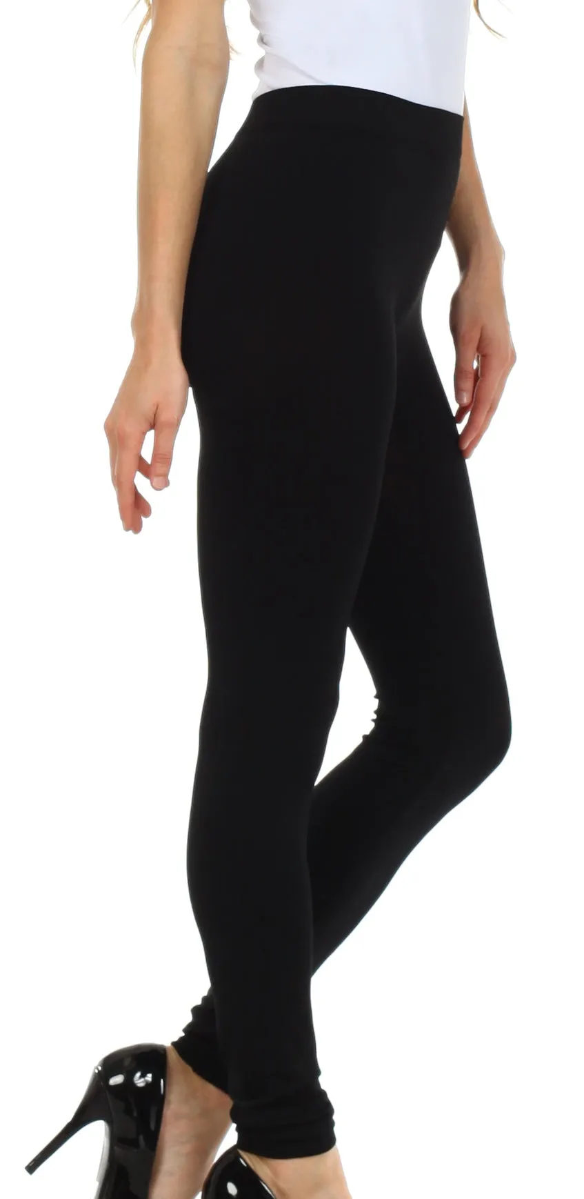 Sakkas Basics Solid Color Leggings