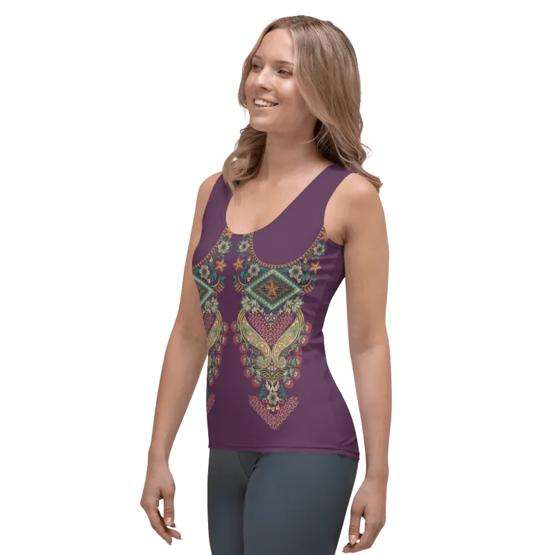 Sublimation Cut & Sew Tank Top - Indian ornament full