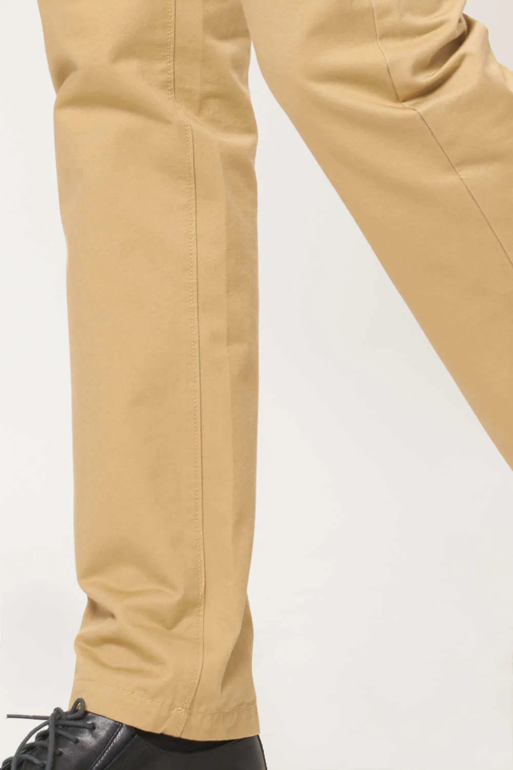 Tapered Fit Cotton Trouser