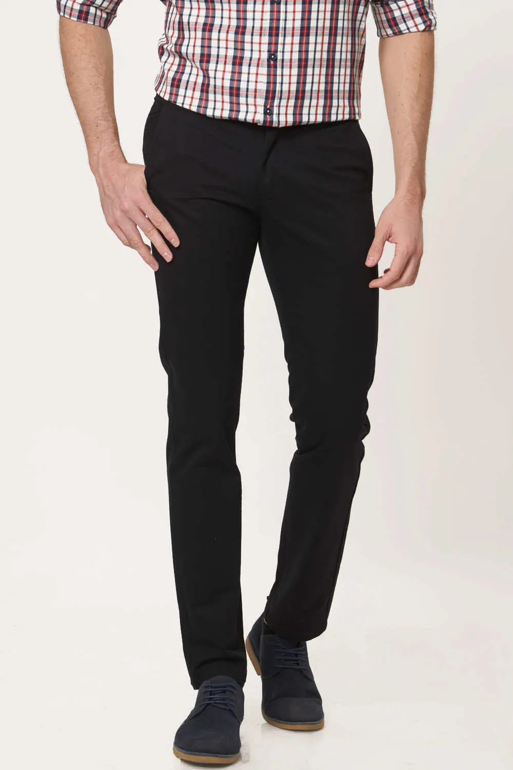 Tapered Fit Cotton Trouser