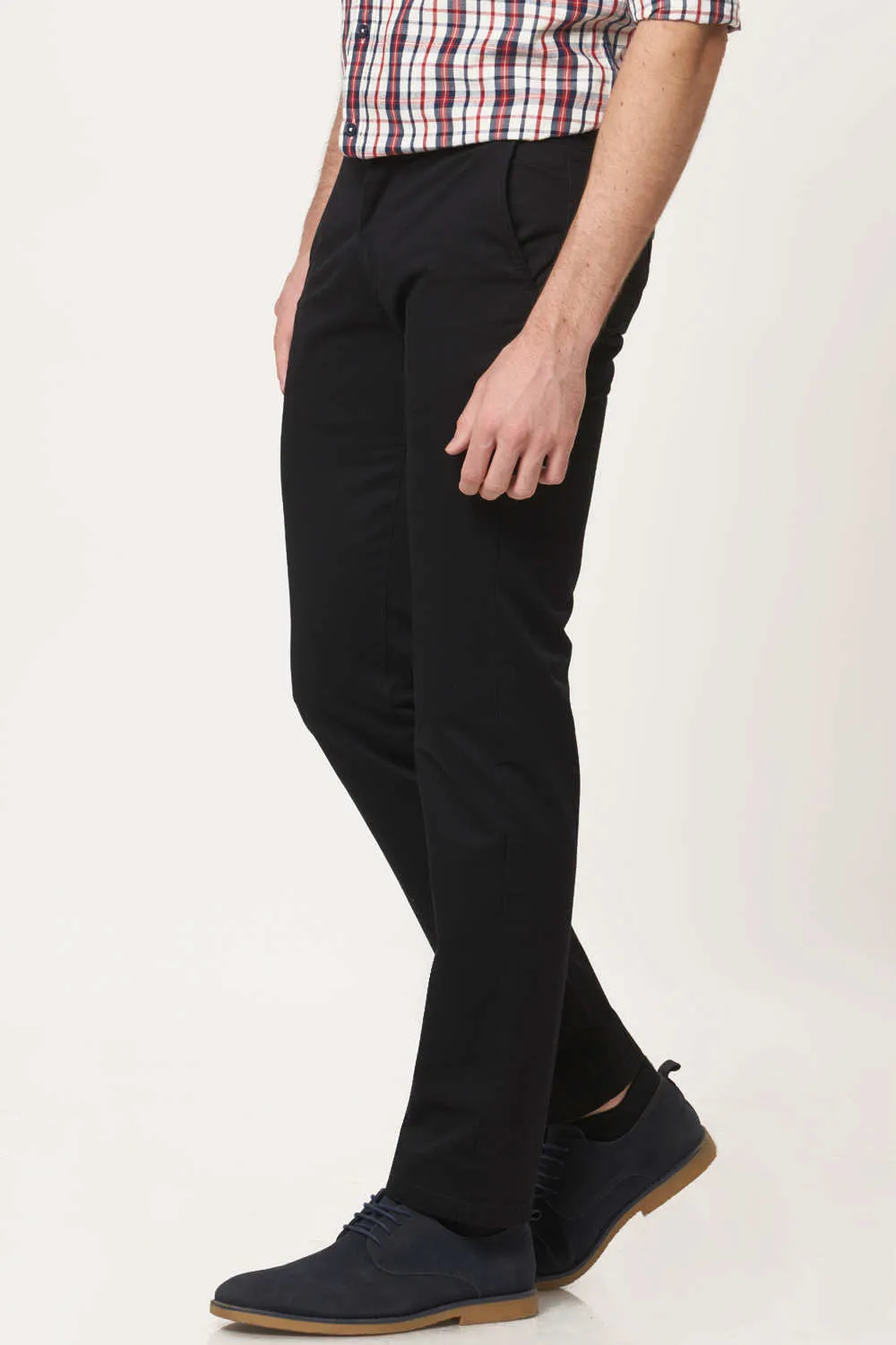 Tapered Fit Cotton Trouser