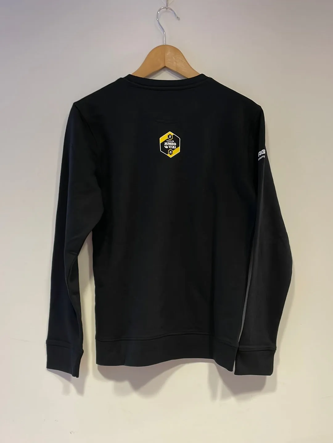 Jumbo Visma Team Black Sweater with AGU Logo - Superior Quality