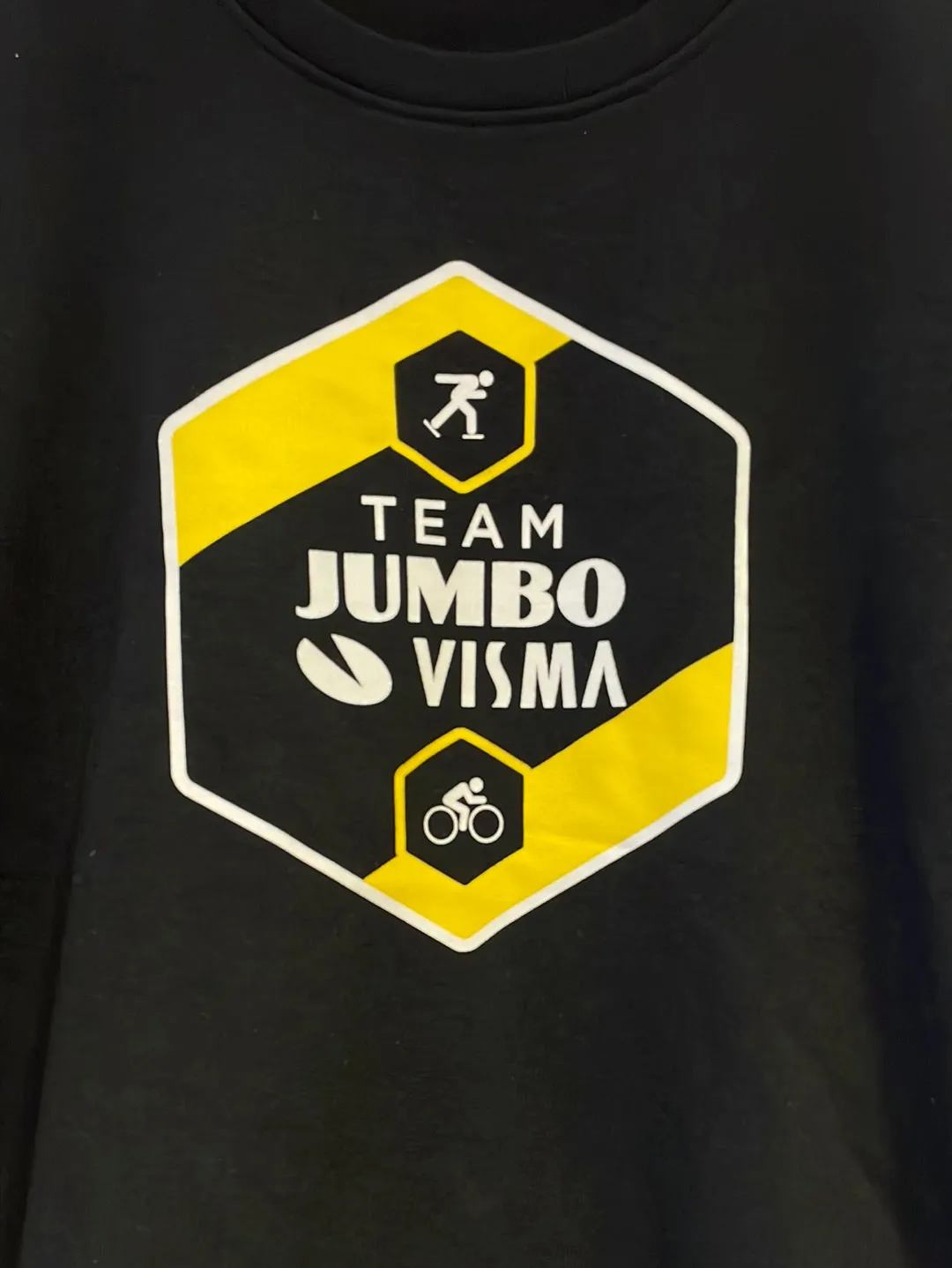 Jumbo Visma Team Black Sweater with AGU Logo - Superior Quality