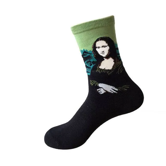 Unique Artistic Novelty Socks - Perfect for Men and Women Seeking Fun and Fashionable Footwear