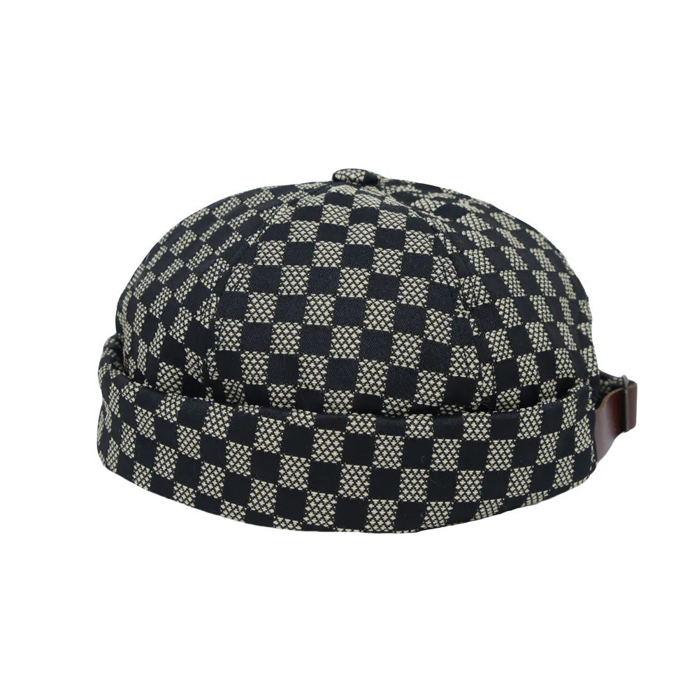 Watch Cap Beanie Plaid Docker Brimless Harbour Hat YT51432