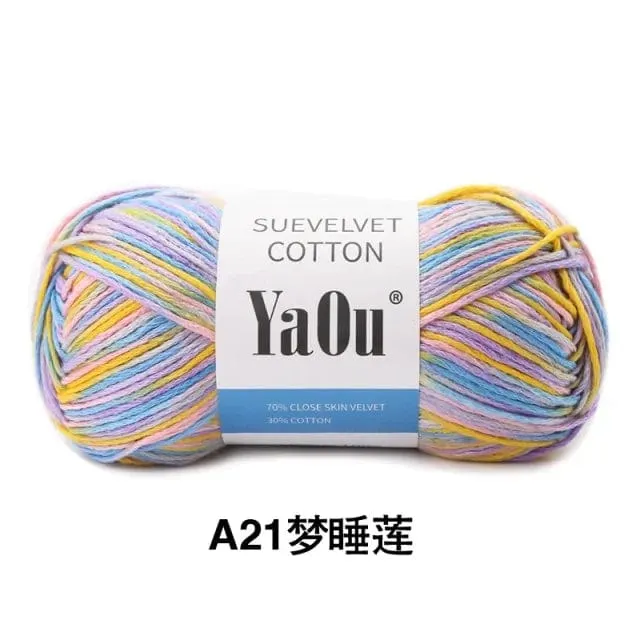 YaOu Suevelvet Cotton Knitting Yarn