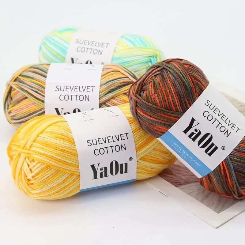 YaOu Suevelvet Cotton Knitting Yarn